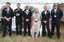 The Blades Display Team with 93 year old veteran at Biggin Hill International Air Fair 2010