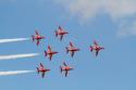 The Red Arrows Aerobatic Display Team at Dunsfold Wings & Wheels Air Show 2012
