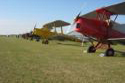 Tiger Nine flying display team in flightline walk at Duxford Autumn Air Show 2011