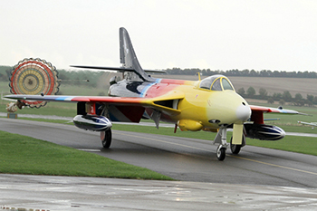 Hawker Hunter F58A G-PSST Miss Demeanour at Duxford Autumn Air Show 2013