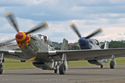 North American Aviation P-51 Mustang pair at Duxford Flying Legends 2008