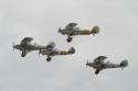 Hawker Demon, Nimrod I, Nimrod II and Hind formation flight at Duxford Flying Legends 2011