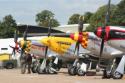 North American Aviation P-51 Mustang Props line up at Duxford Flying Legends 2009