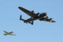 The Battle of Britain Memorial Flight - Lancaster and Spitfire at Fairford Air Show (Royal International Air Tattoo) 2011