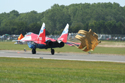 Mikoyan-Gurevich MiG-29M OVT (Fulcrum) 156 deploying brake chute at Fairford Air Show (Royal International Air Tattoo) 2006