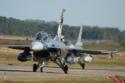 Lockheed Martin F-16 Fighting Falcon pair at the NATO Tiger Meet 2009 at Kleine Brogel Air Base