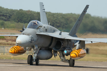 McDonnell Douglas (Boeing) F/A-18A Hornet C15-24 Spanish Air Force at the NATO Tiger Meet 2009 at Kleine Brogel Air Base