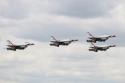 The Thunderbirds Display Team - RAF Waddington Air Show 2011 Arrivals