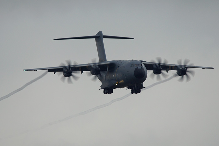 RAF Brize Norton received its first A400 Atlas ZM400 this afternoon
