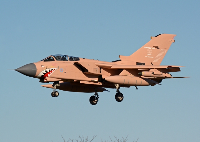 Desert Pink GR4 Tornado Airborne - 28th February 2016