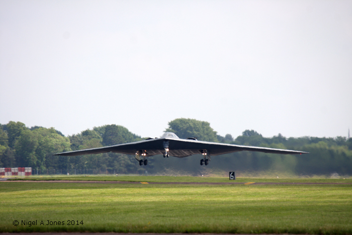 RAF Fairford hosted B-52 and B-2 aircraft during the first half of June 2014