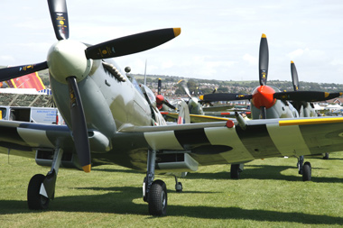 Spitfires and Hurricanes at Shoreham Air Show 2009