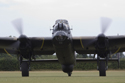 Avro Lancaster Mk VII NX611 Just Jane taxiing at the East Kirkby RAFBF Air Show 2010