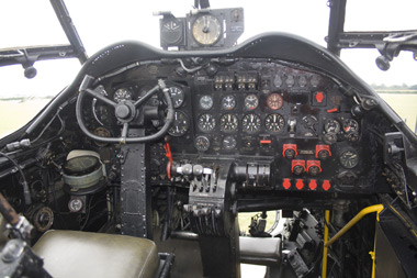 Avro Lancaster Just Jane cockpit