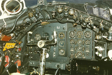Canberra WE113 cockpit