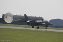 SEPECAT Jaguar deploying brake chute at RAF Coningsby