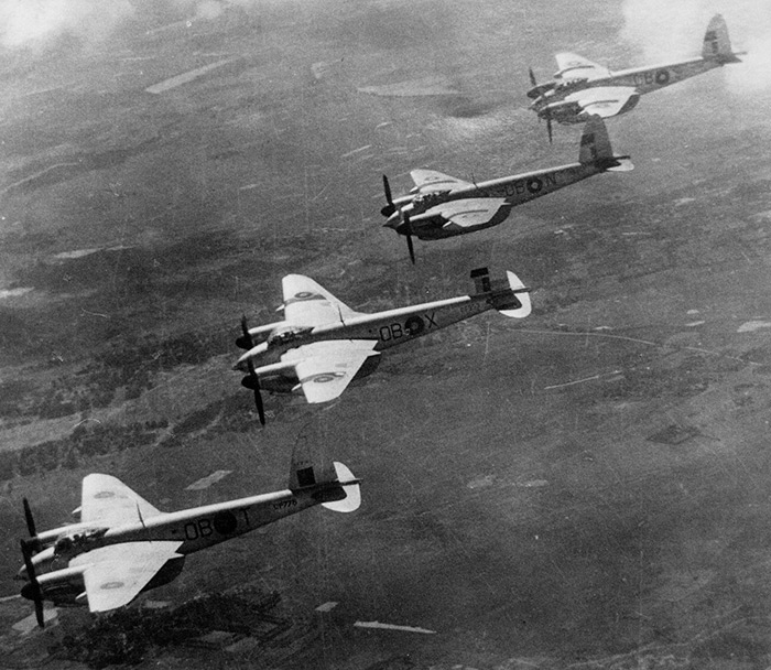 Mosquito BVI formation. Crown Copyright