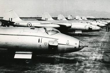 English Electric Canberras of 27 Squadron at Nicosia in 1956