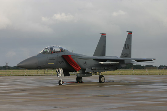 McDonnell Douglas (Boeing) F-15 Eagle at RAF Coltishall Last Enthusiasts Day Visiting Aircraft
