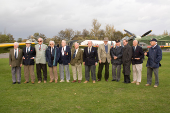 Veterans at the Sir Sydney Camm Hurricane event at North Weald